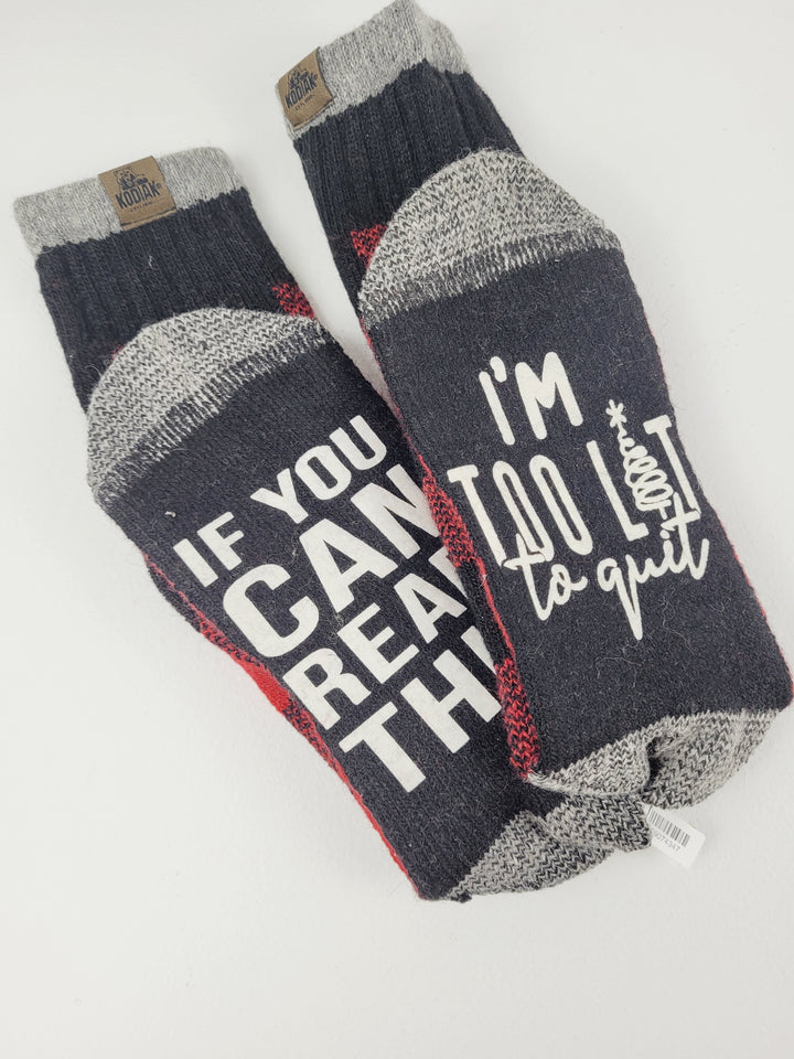 Lindsay's Creations, Holiday "If You Can Read This.." Socks