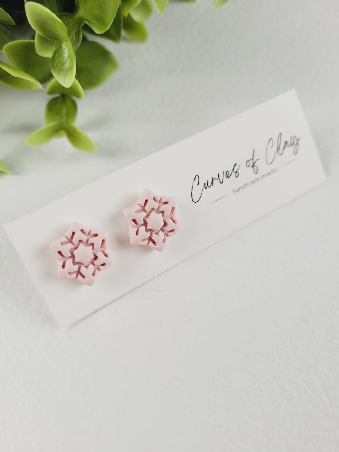 Curves of Clay, Holiday Stud Earrings