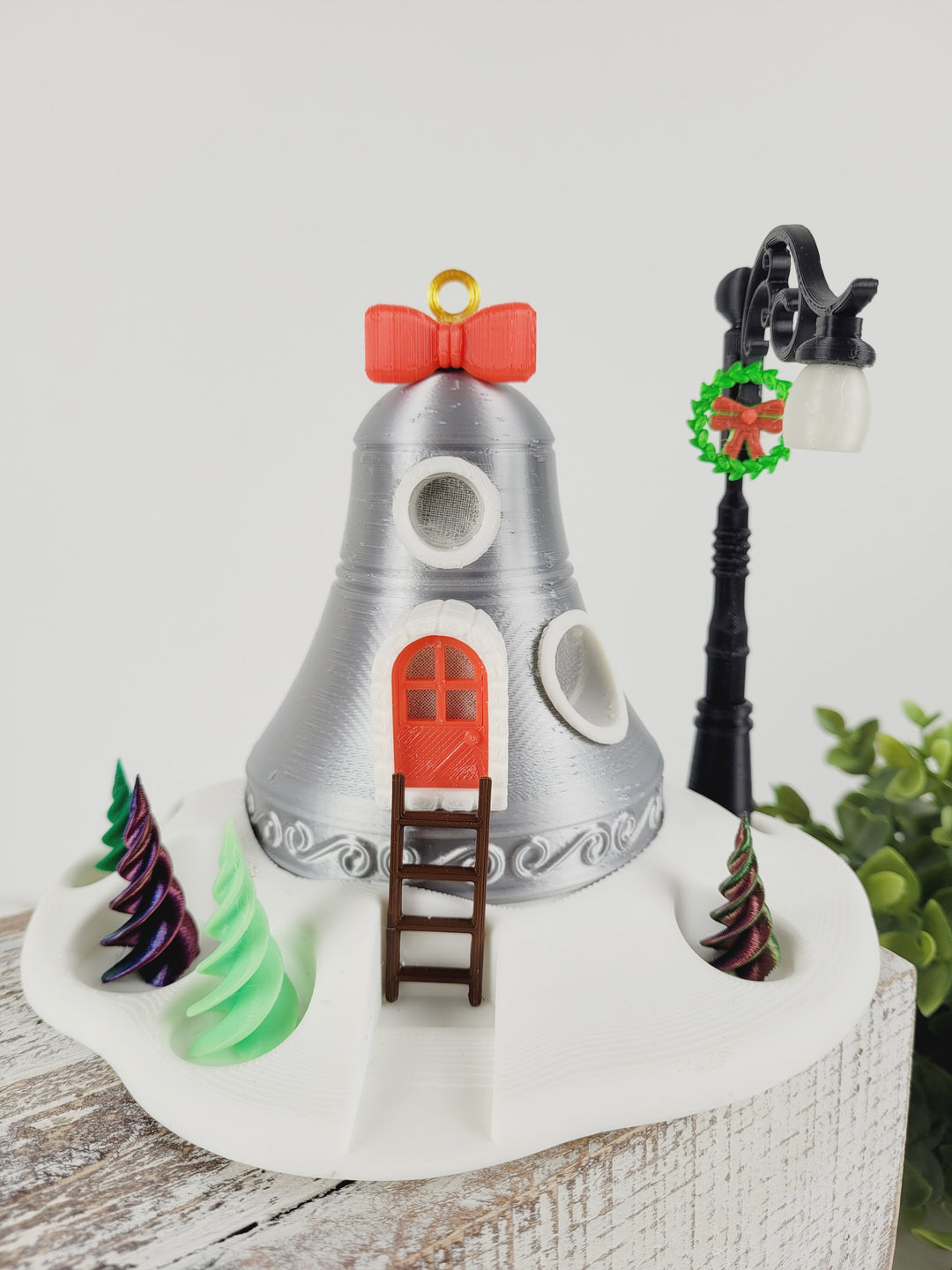 AB3D, 3D Printed Holiday Fairy Bell Houses