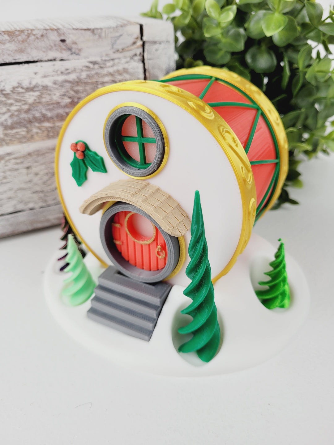 AB3D, 3D Printed Holiday Fairy Drum Houses