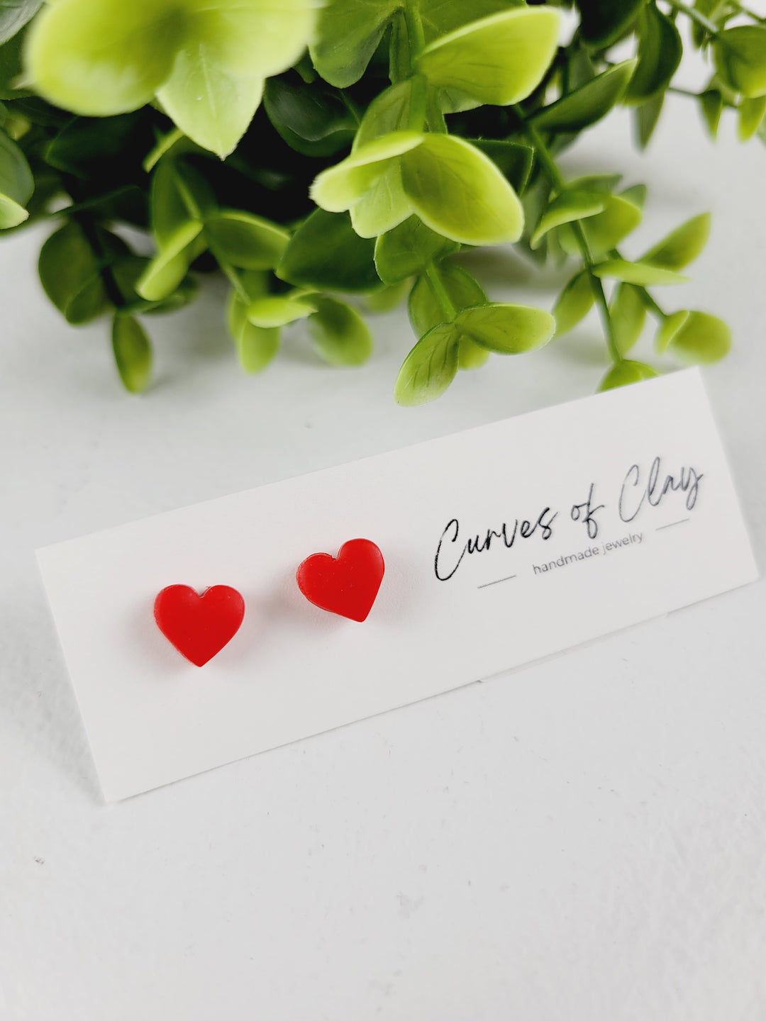 Curves of Clay, Valentine & Love Inspired Stud Earrings