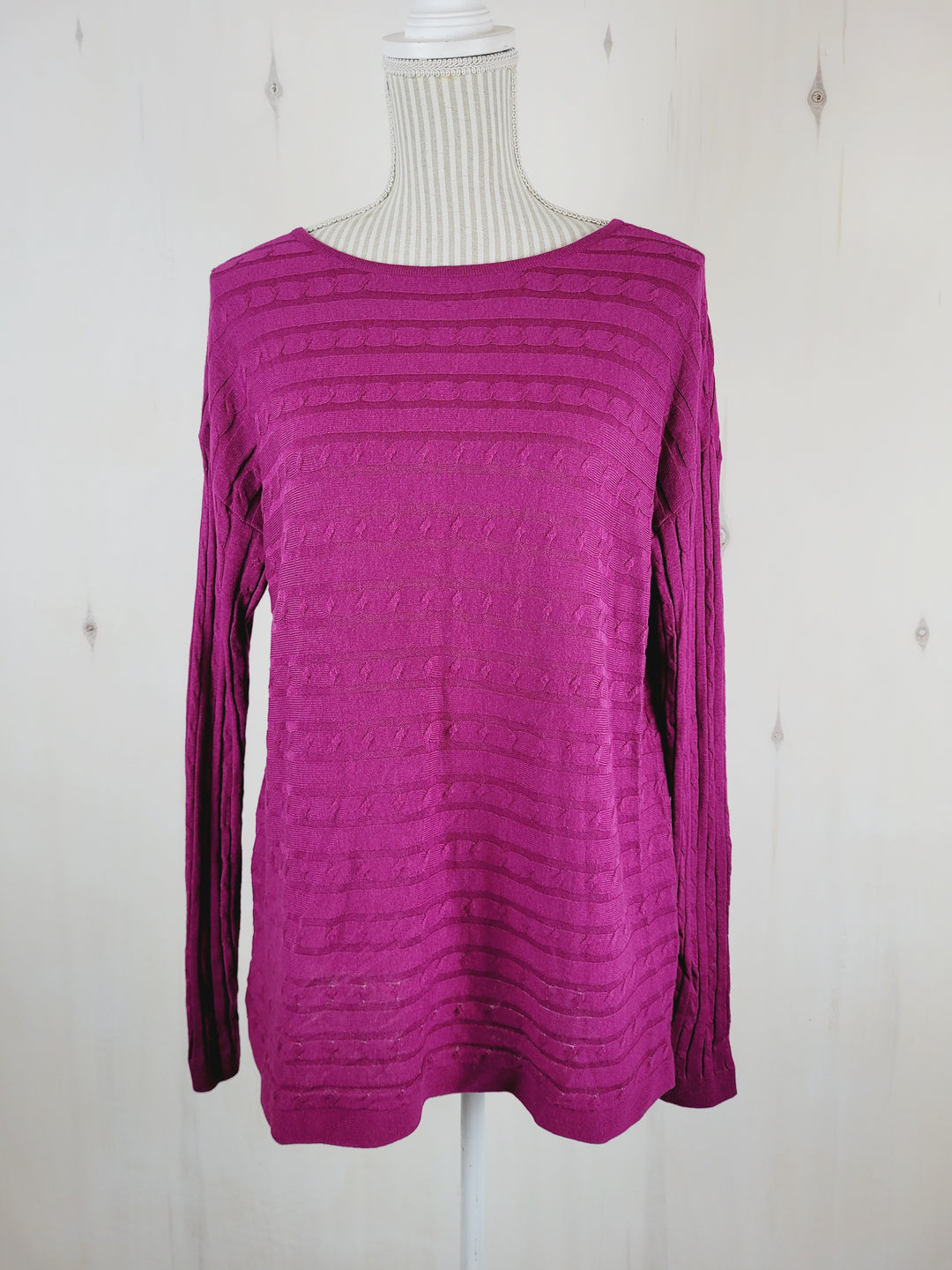 REITMANS PURPLE OPEN BACK TOP LADIES LARGE PRE-LOVED