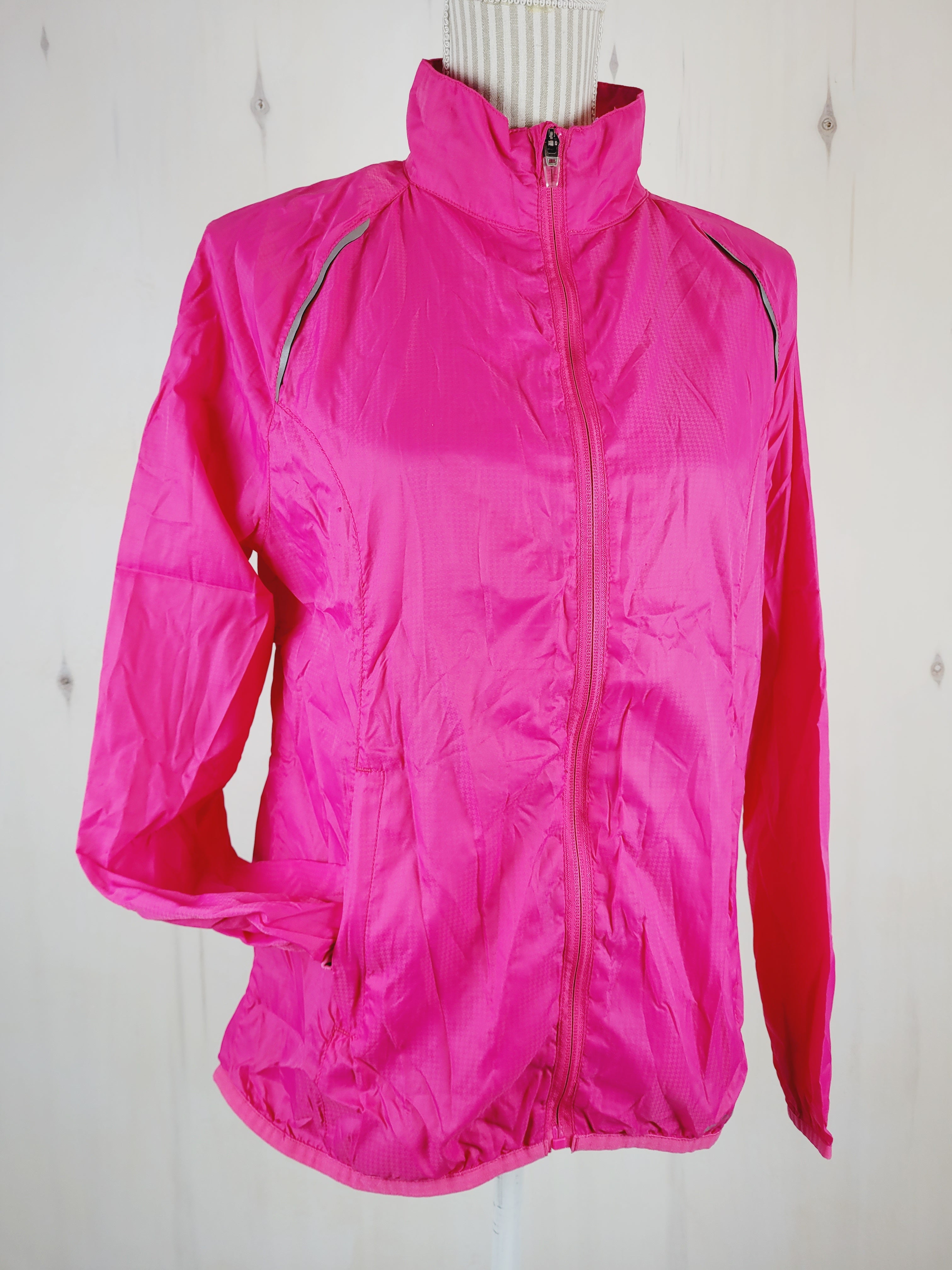 Hot pink athletic jacket best sale