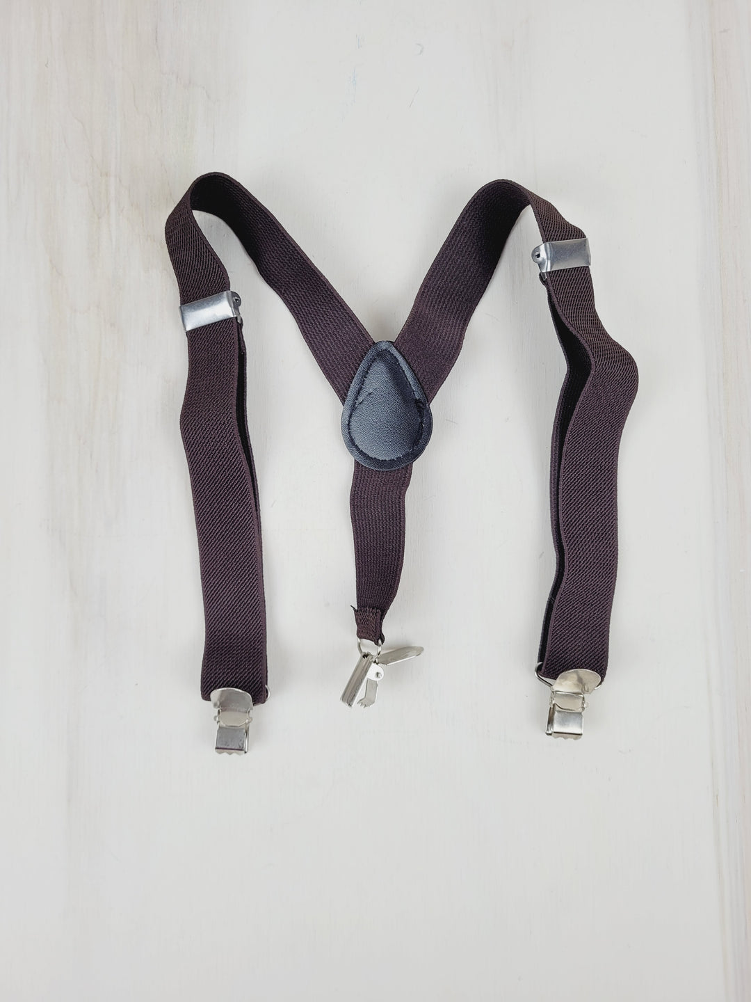 KIDS BROWN SUSPENDERS PRE-LOVED