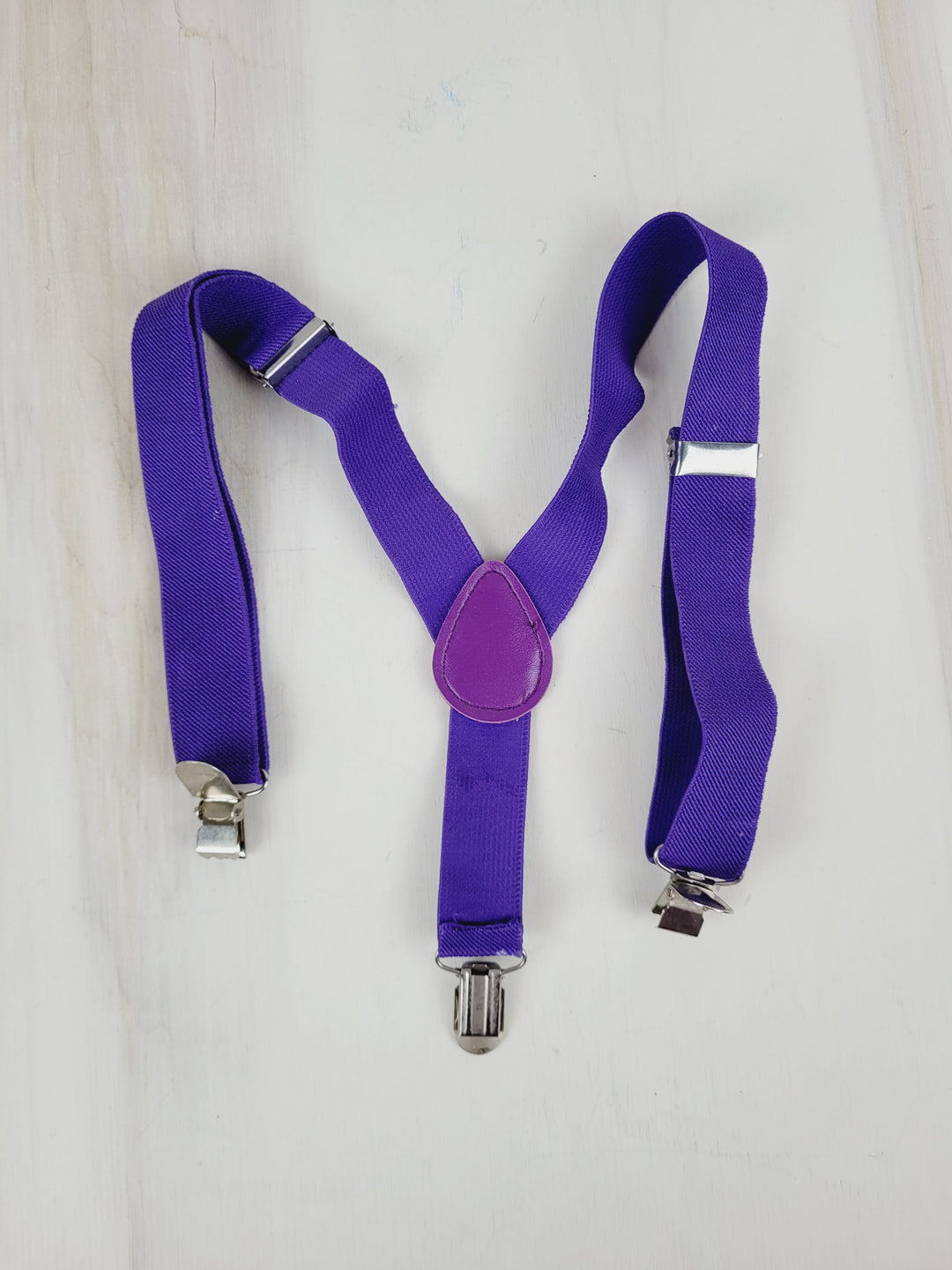 KIDS PURPLE SUSPENDERS PRE-LOVED