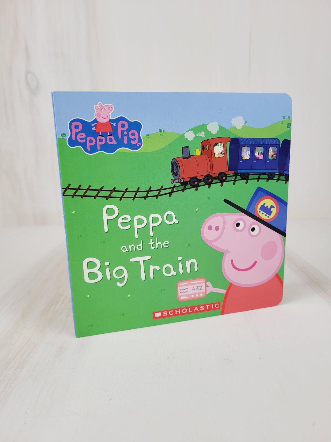 PEPPA PIG AND THE BIG TRAIN BOARD  BOOK PRE-LOVED