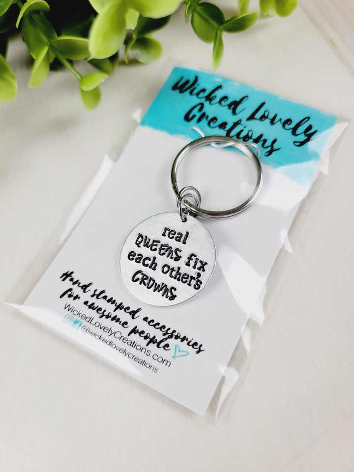 Wicked Lovely Creations, Hand Stamped Keychains