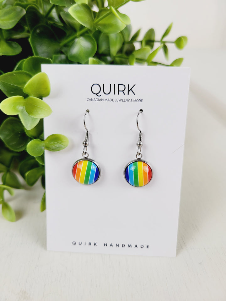 Quirk Handmade Jewelry, Cabochon Dangle Earrings