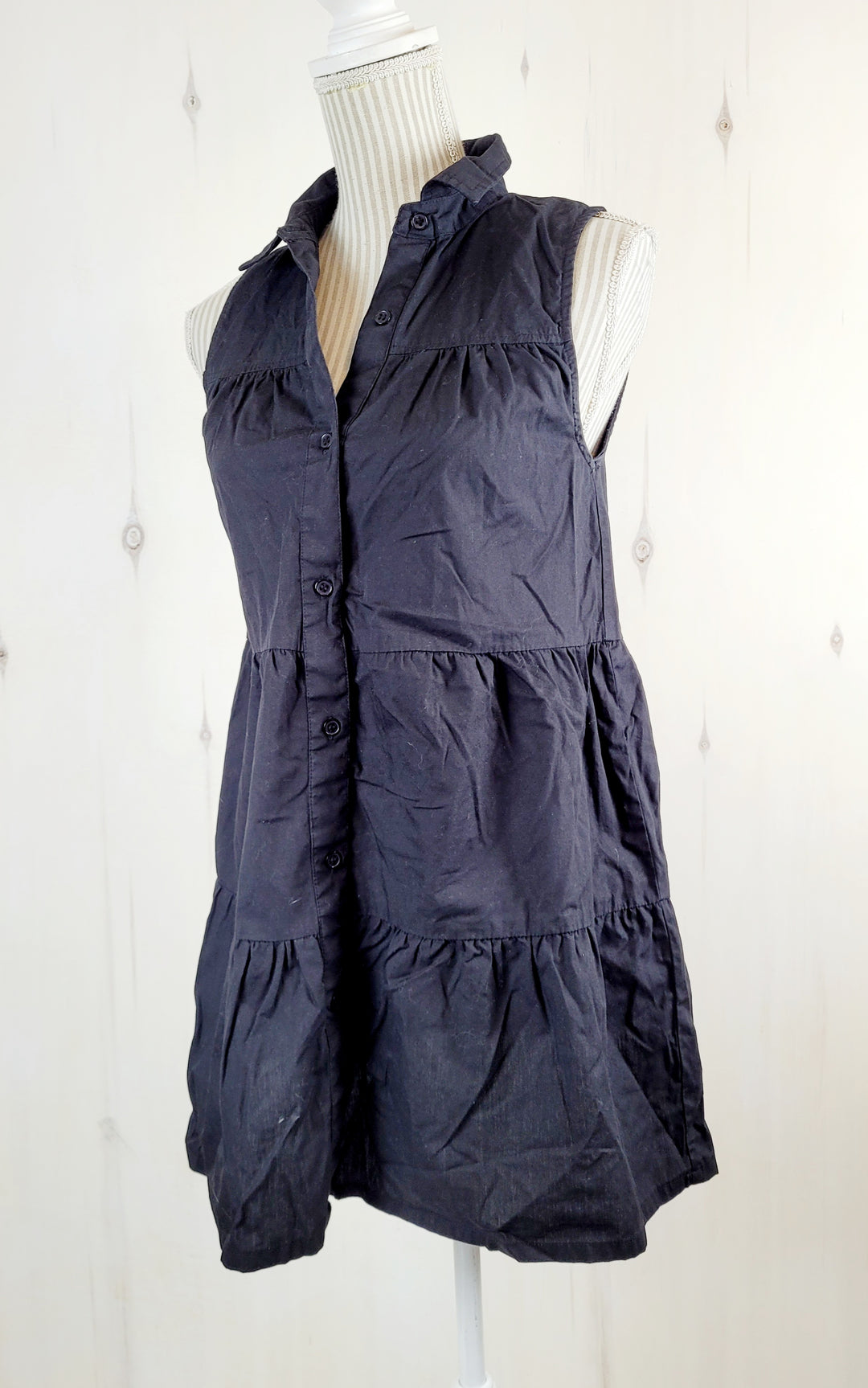 RETROD BLACK DRESS LADIES MEDIUM PRE-LOVED