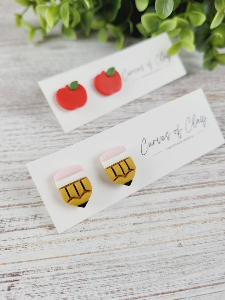 Curves of Clay, Everyday Stud Earrings