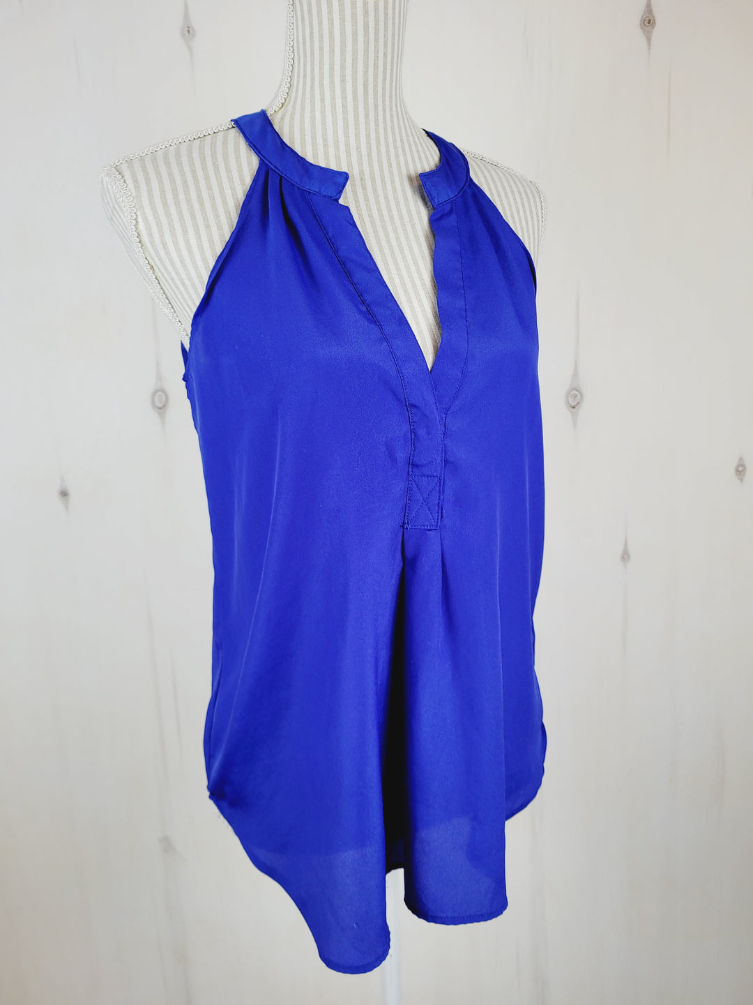 URBAN BEHAVIOUR ROYAL BLUE BLOUSE LADIES MEDIUM PRE-LOVED