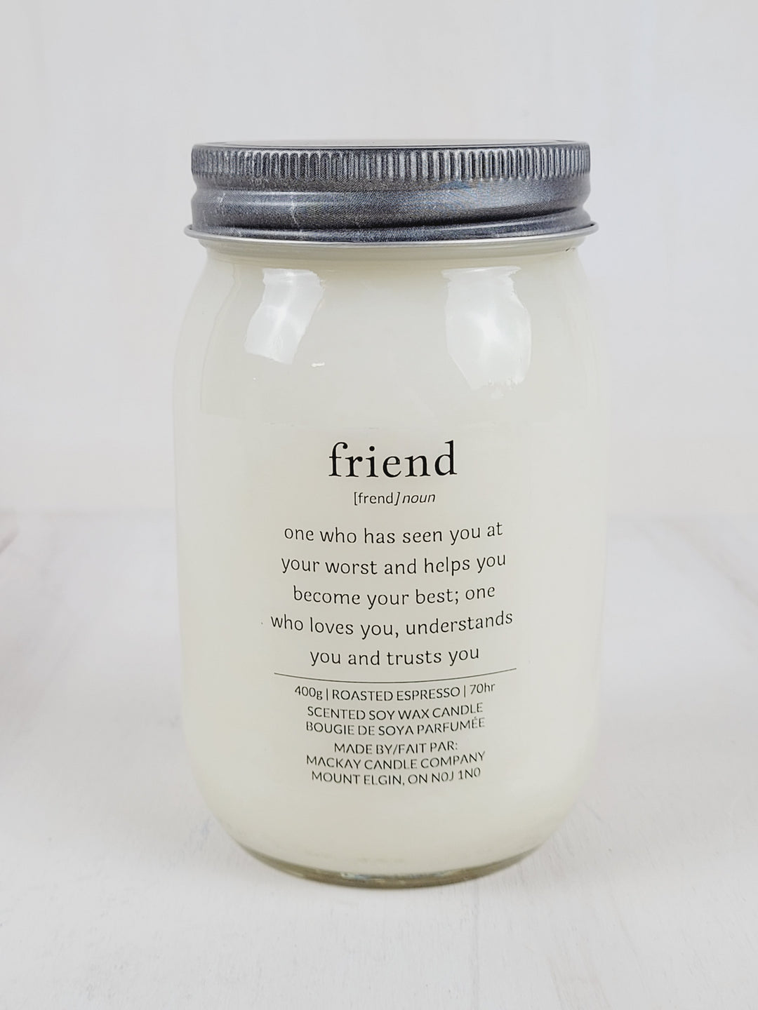 Mackay Candle Company, Definition Candles - Friend