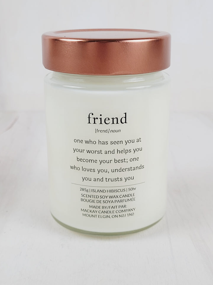 Mackay Candle Company, Definition Candles - Friend