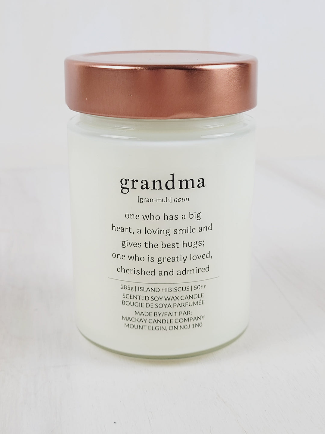 Mackay Candle Company, Definition Candles - Grandma