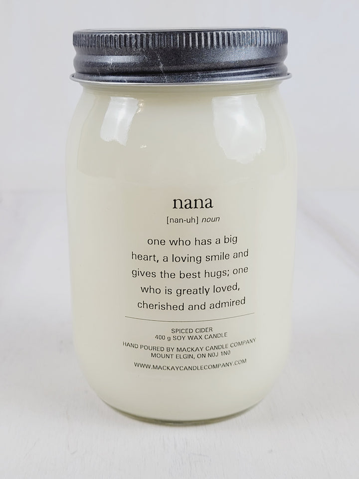 Mackay Candle Company, Definition Candles - Nana