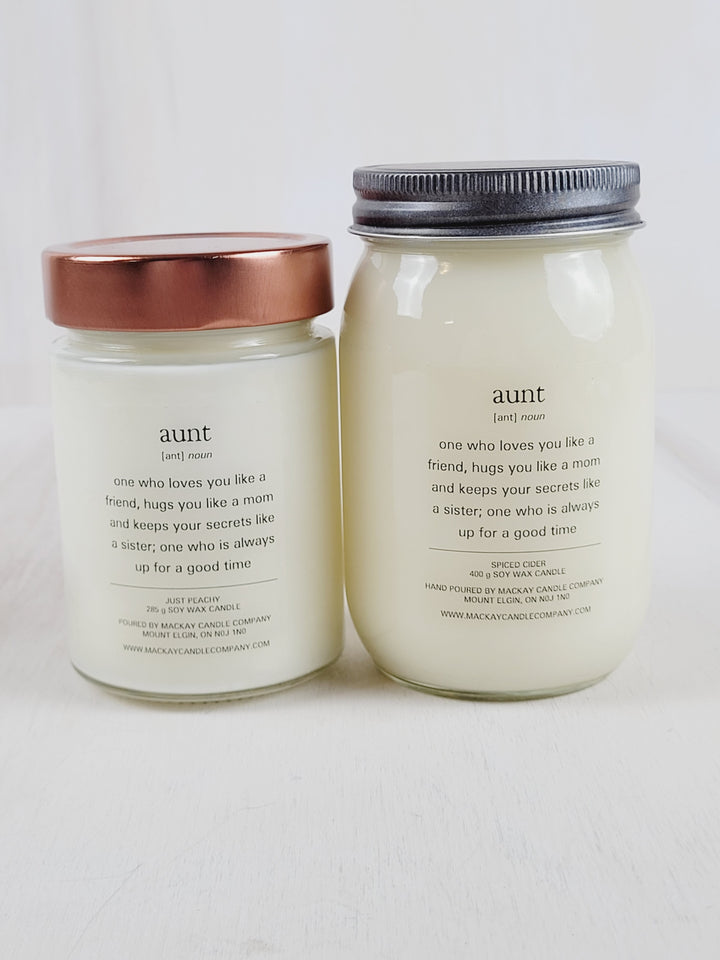 Mackay Candle Company, Definition Candles - Aunt