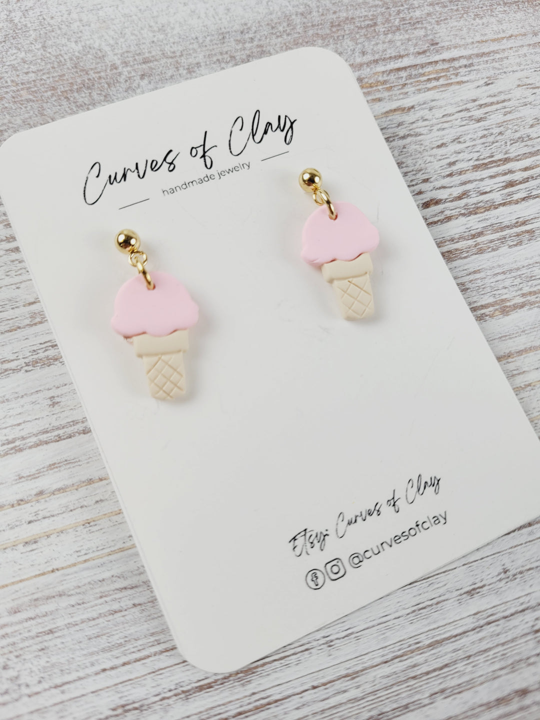 Curves of Clay, Everyday Dangle Earrings