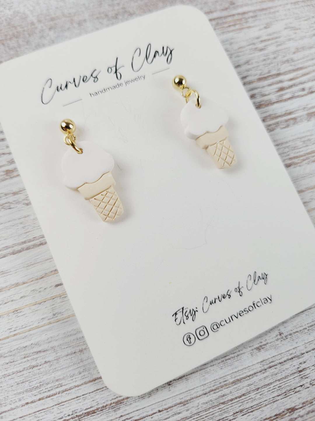 Curves of Clay, Everyday Dangle Earrings