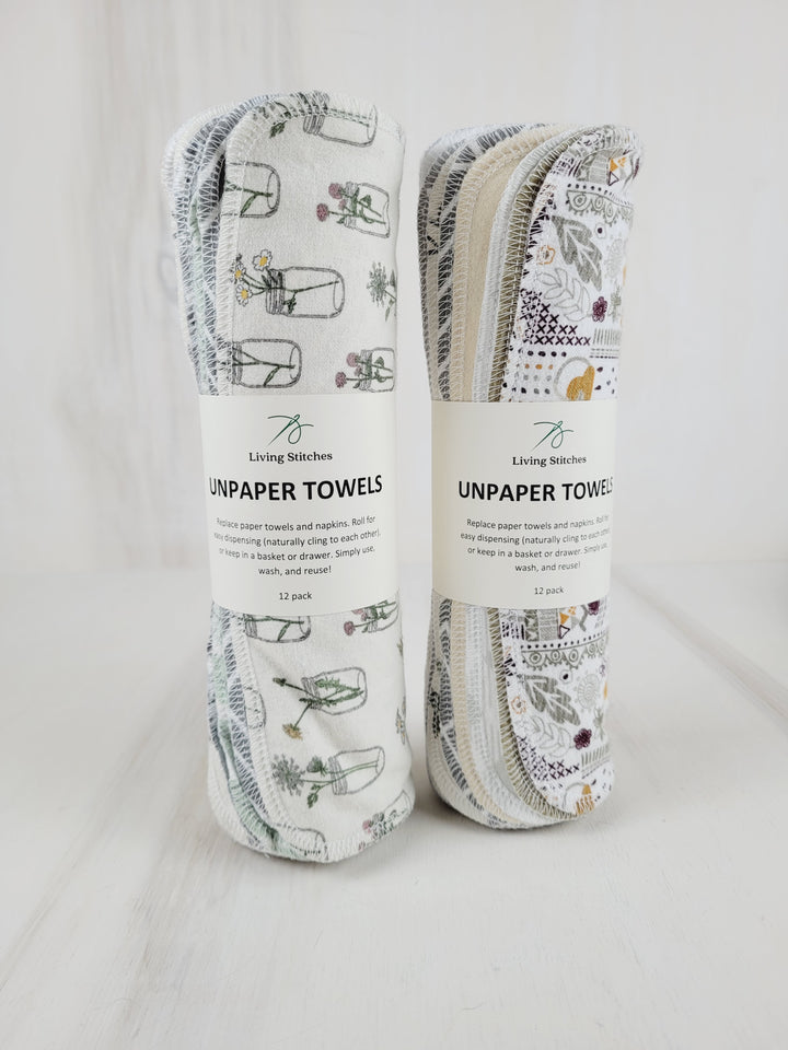 Living Stitches, Reusable UNpaper Towels