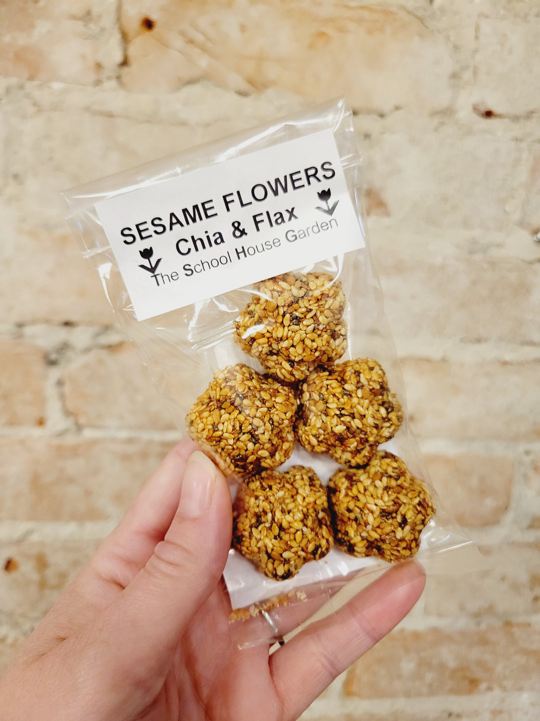 The School House Garden, Gluten Free Breakfast Cookies & Sesame Flowers