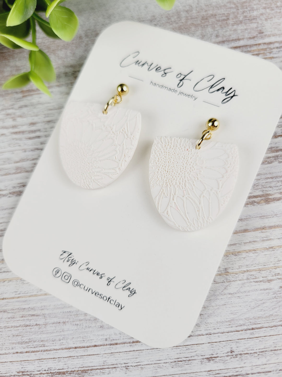 Curves of Clay, Everyday Dangle Earrings