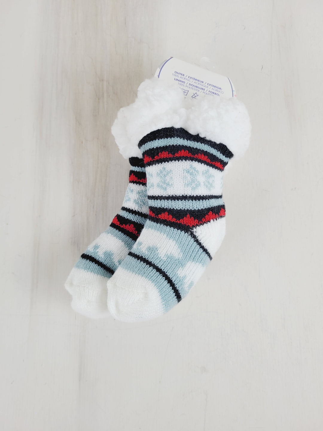 CHIKITOE SHERPA LINED SOCKS 12-24M PRE-LOVED