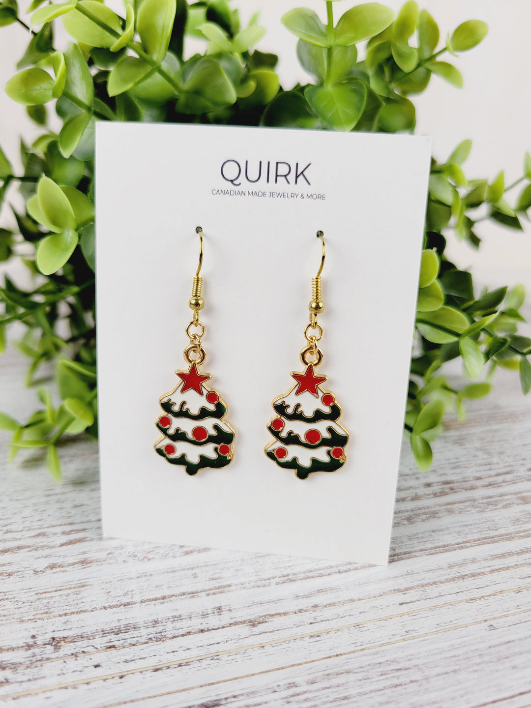 Quirk Handmade Jewelry, Holiday Dangling Earrings