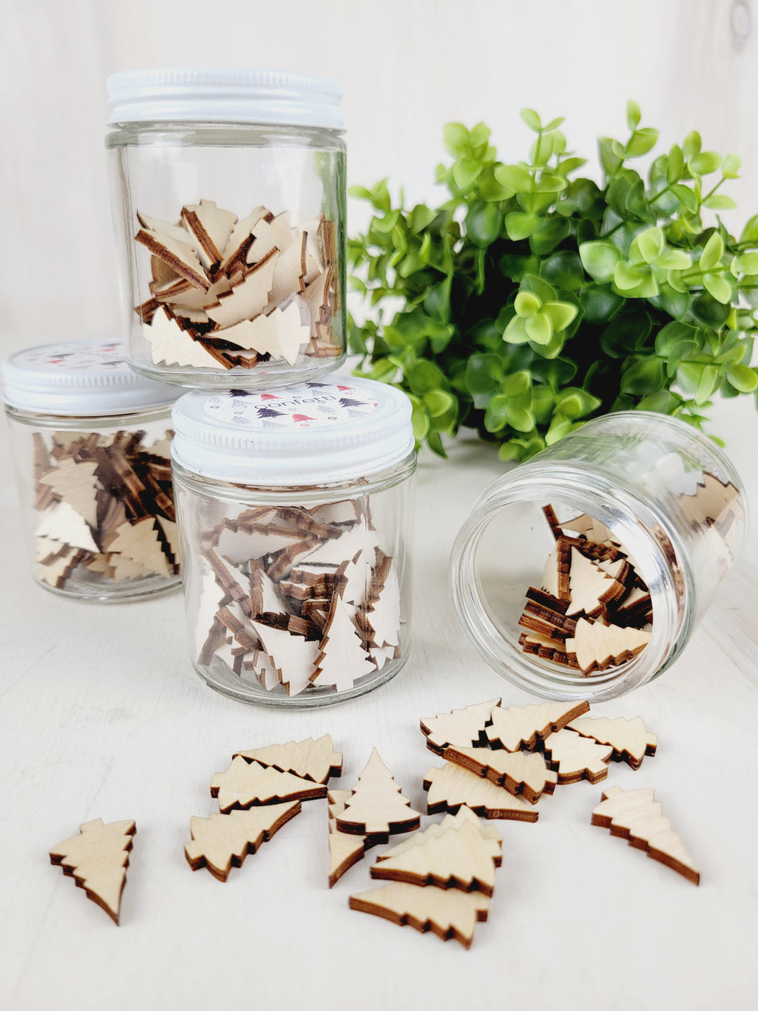 Rough Cut Dezigns, Holiday Wooden Confetti Jars