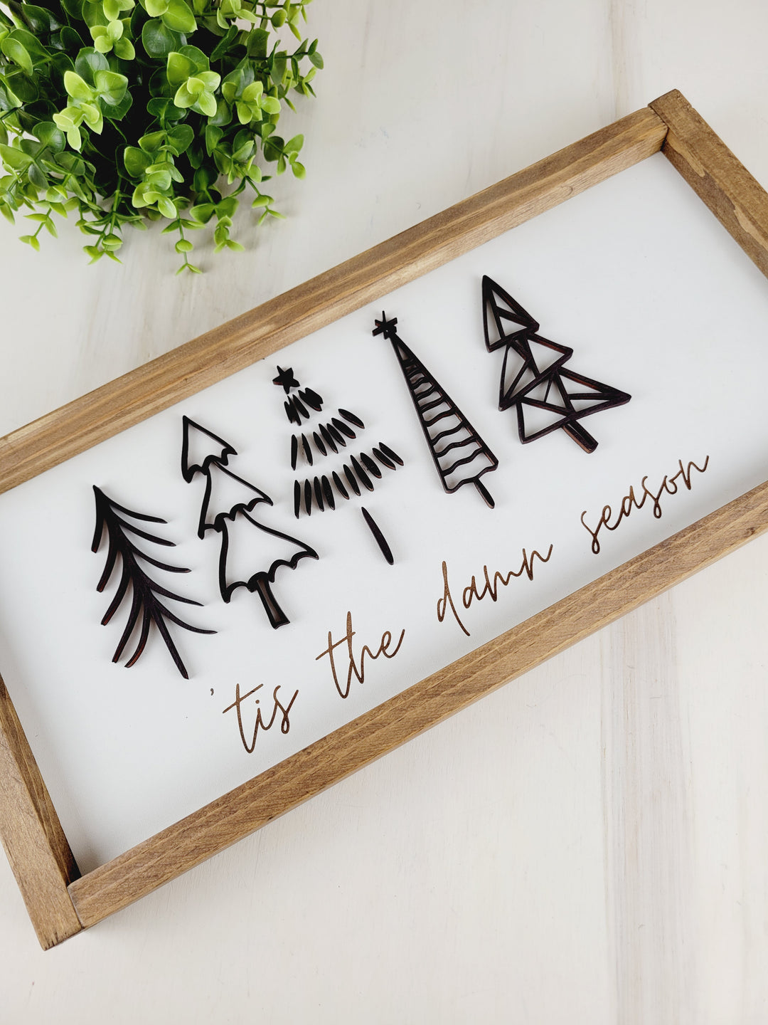 Lindsay's Creations, Wood Sign Holiday- Tis The Season