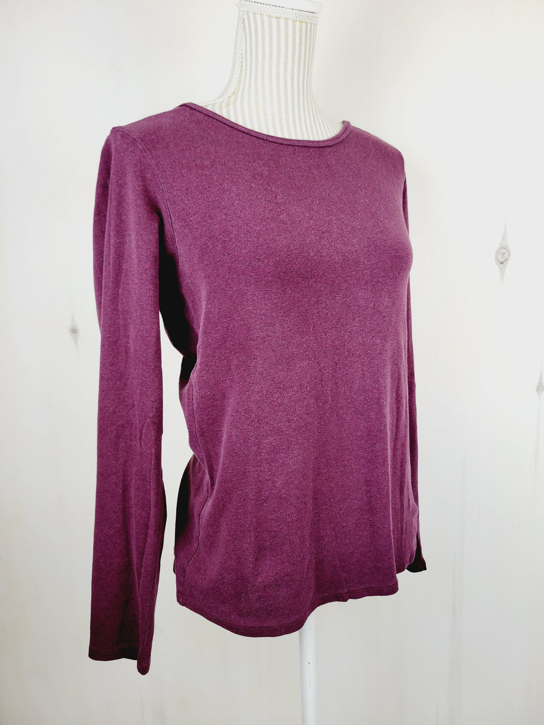 COMPANY BURGUNDY LONG SLEEVE TOP LADIES LARGE PRE-LOVED