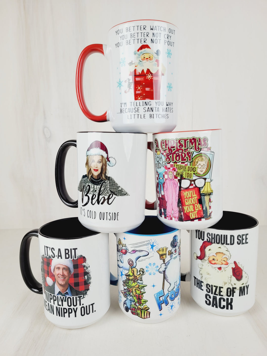 Lindsay's Creations, Holiday 15oz Mugs