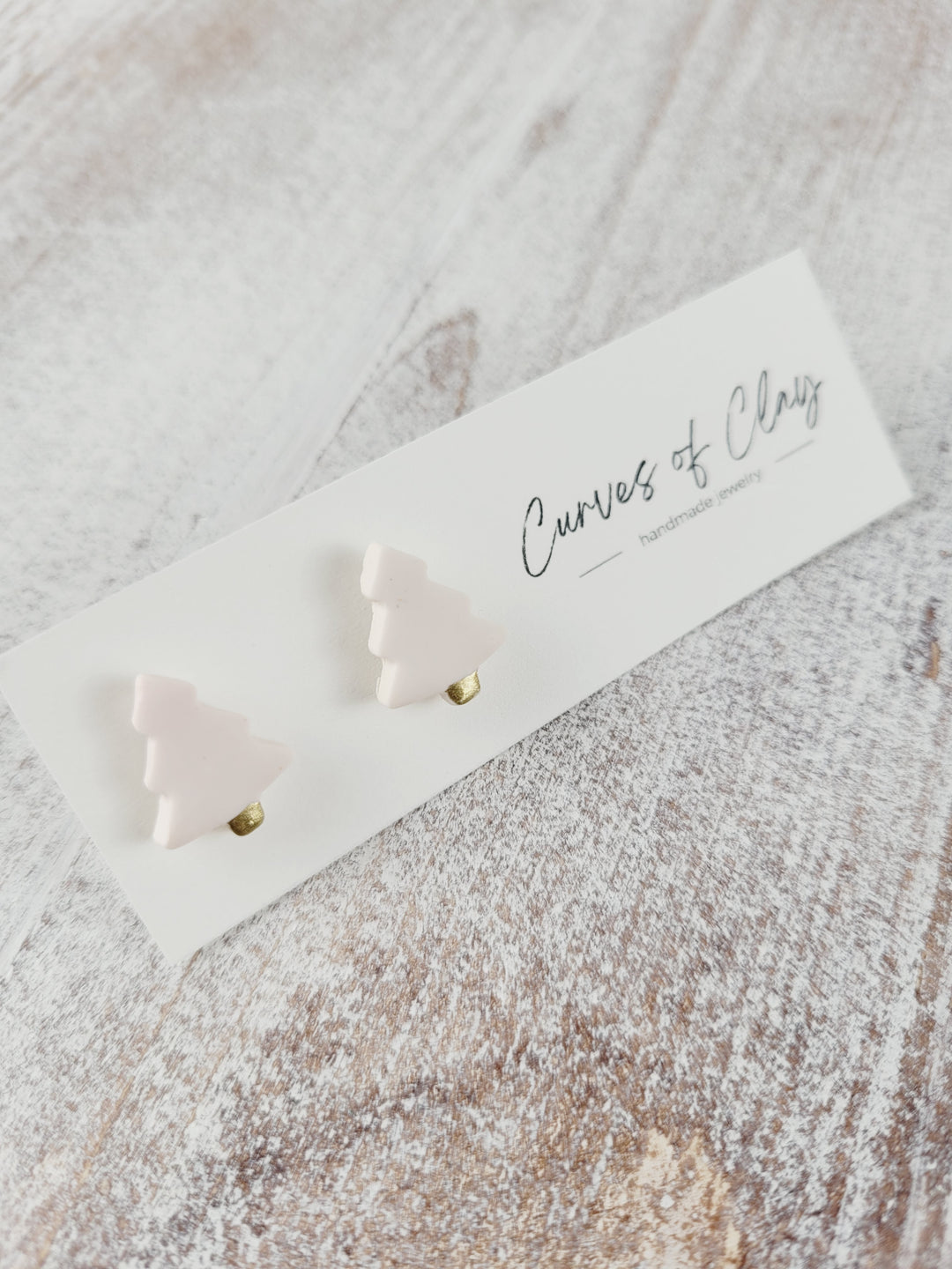 Curves of Clay, Holiday Stud Earrings