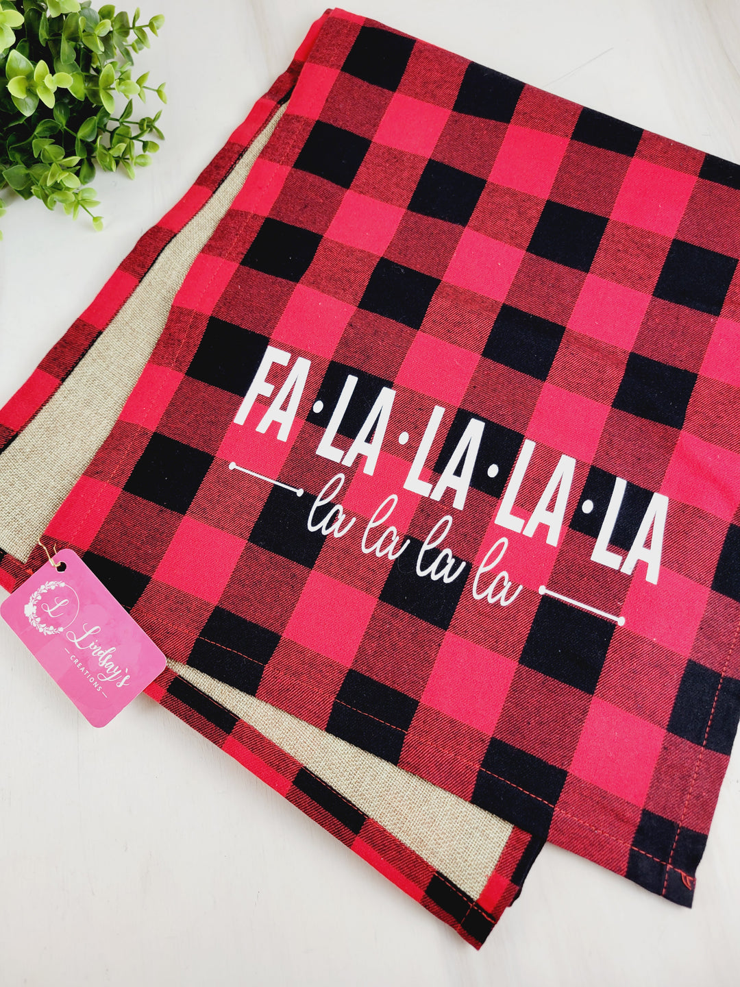 Lindsay's Creations, Buffalo Plaid Reversible Holiday Table Runners