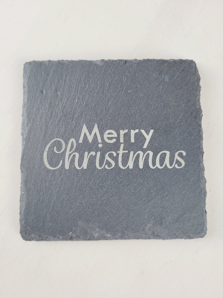 Rough Cut Dezigns, Slate Coasters - Holiday Themed