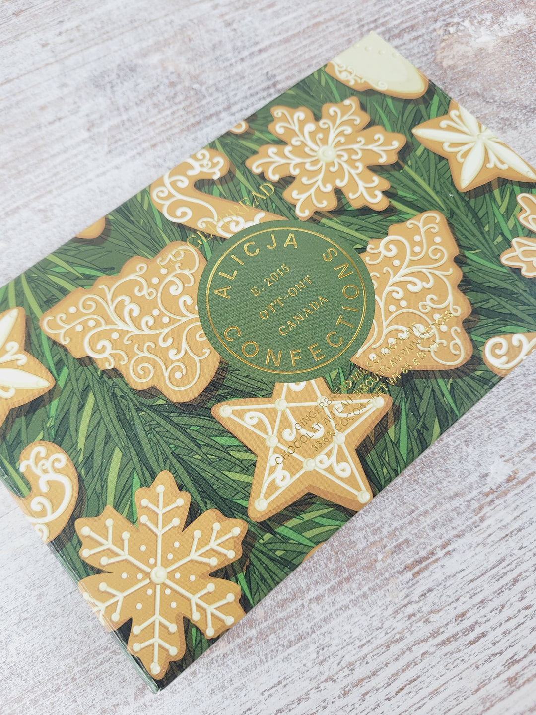 Alicja's Confections, Postcard Gourmet Holiday Chocolate Bars