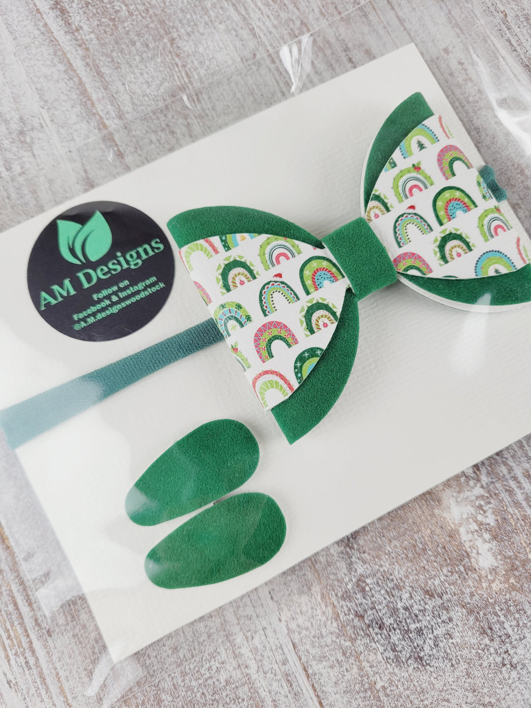 AM Designs, Holiday Nylon Bow & Snap Clip Sets