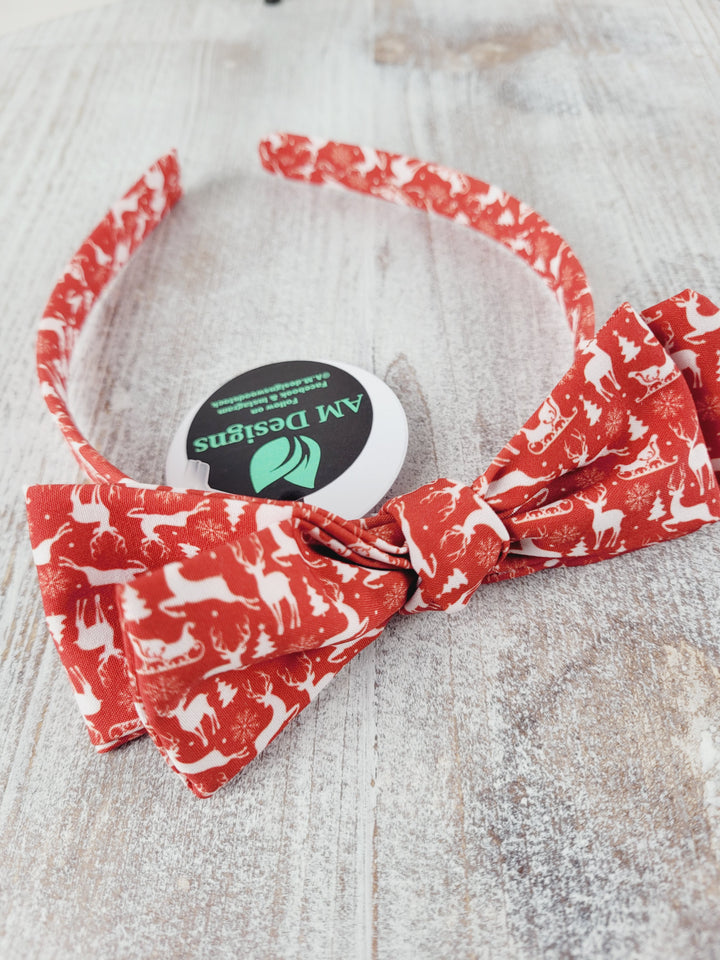 AM Designs, Holiday Adjustable Bow Headbands