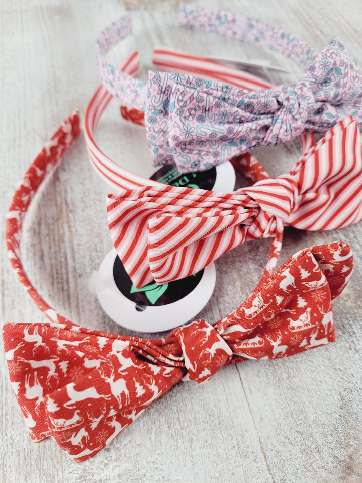 AM Designs, Holiday Adjustable Bow Headbands