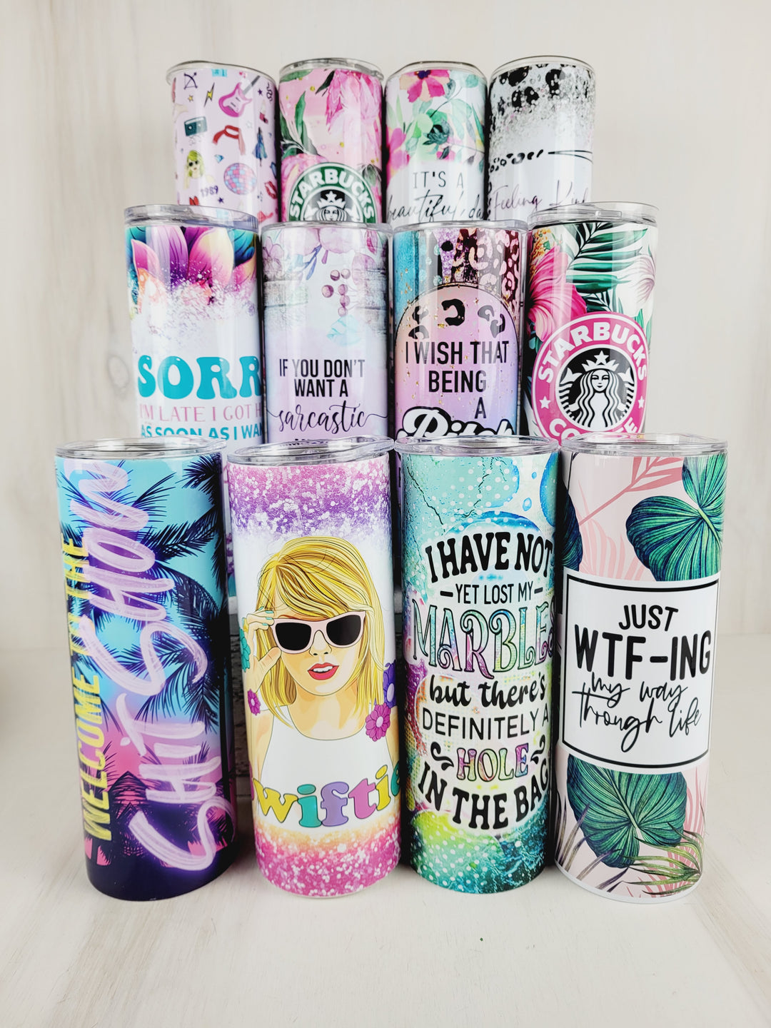 Lindsay's Creations, Printed Insulated Tall Tumblers