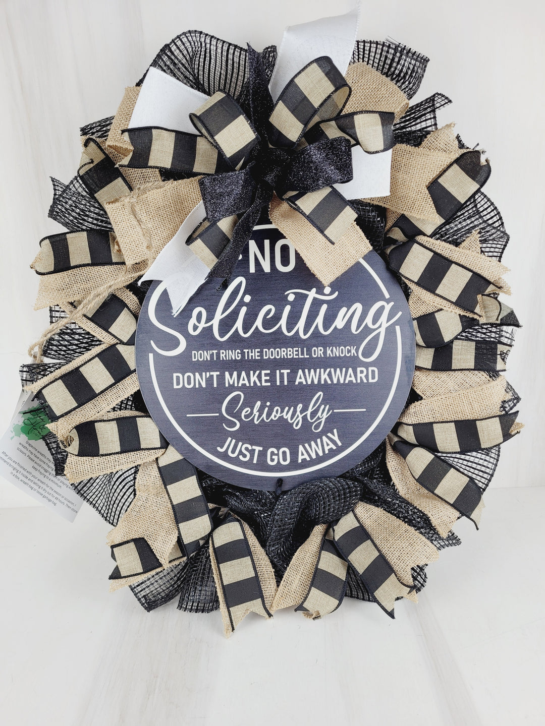 You & Home, No Soliciting Wreath