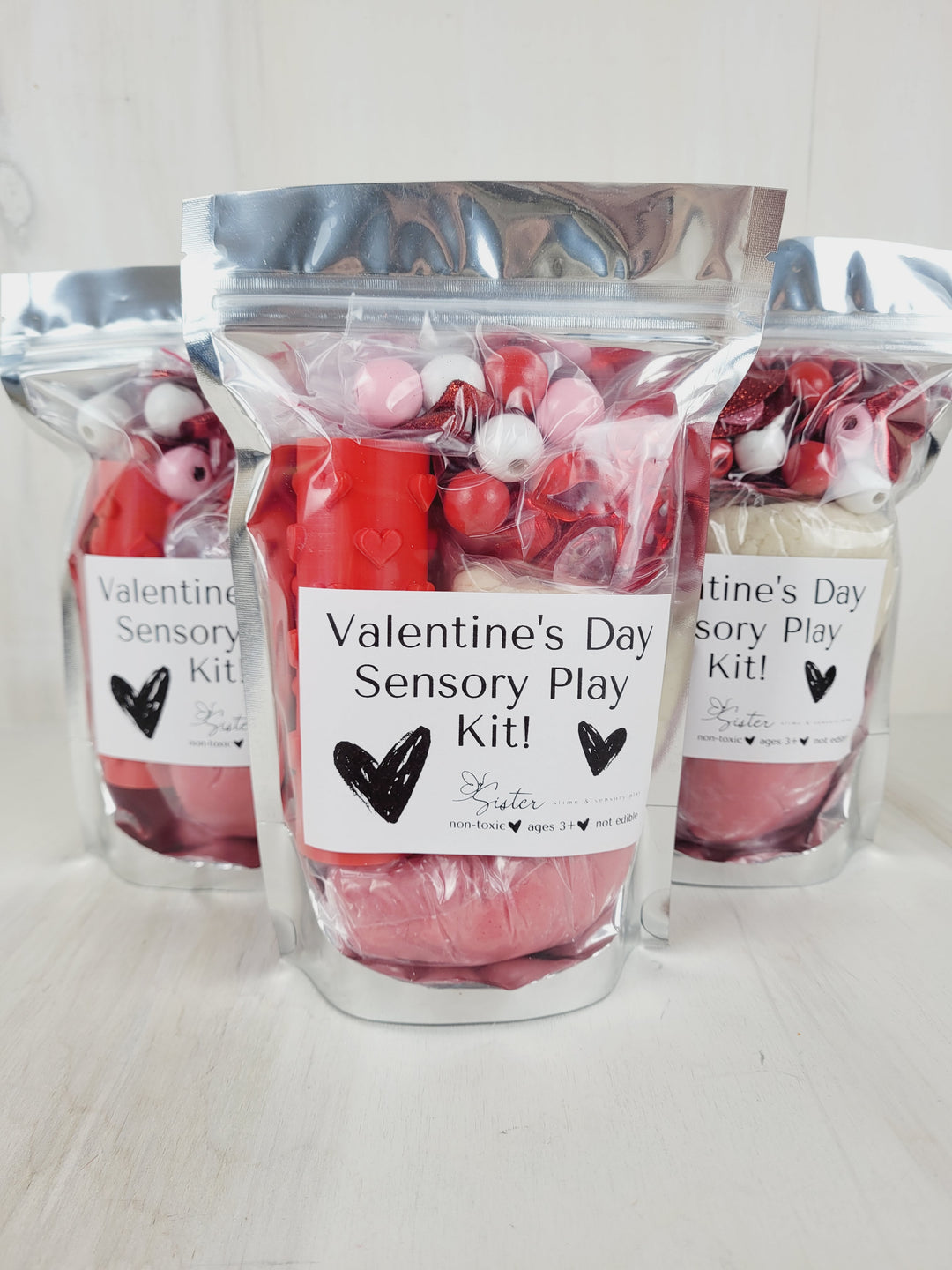 Sister Slime & Sensory Play, Valentines Sensory Play Kits