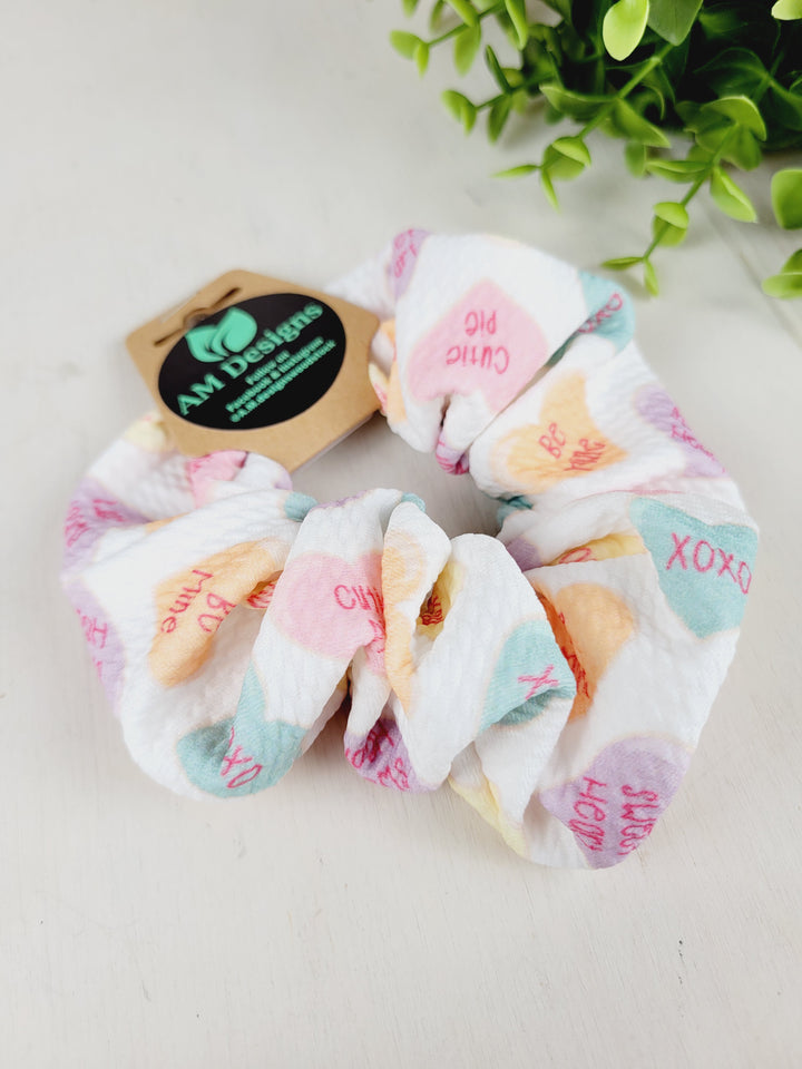 AM Designs, Valentine's Fabric Scrunchies