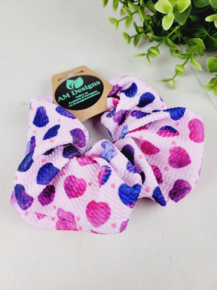 AM Designs, Valentine's Fabric Scrunchies