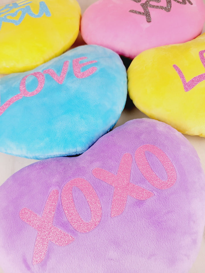 AM Designs, Conversation Heart Pillows