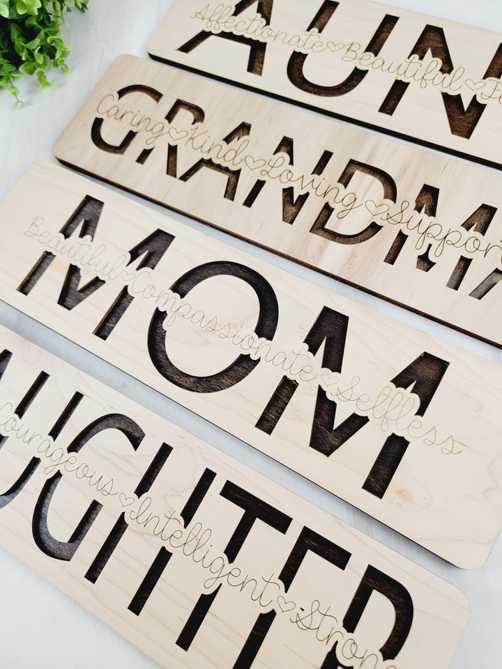 Rough Cut Dezigns, Family Wooden Signs