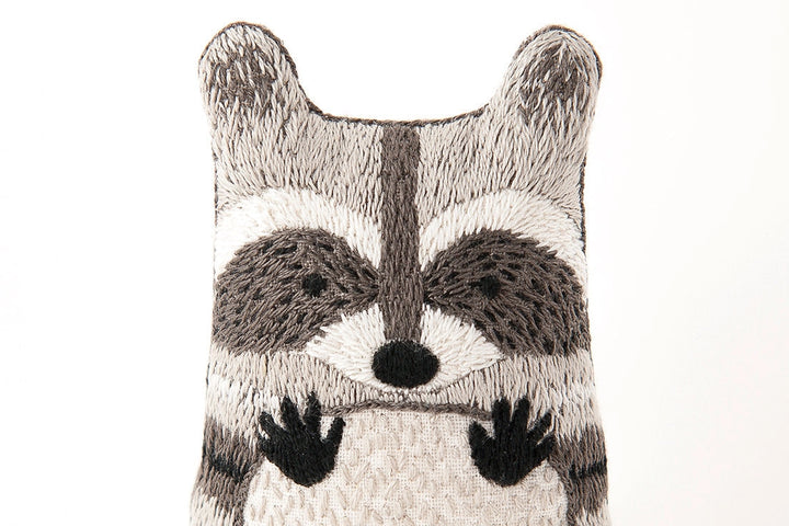 Kiriki Press, DIY Embroidered Doll Kit - Racoon