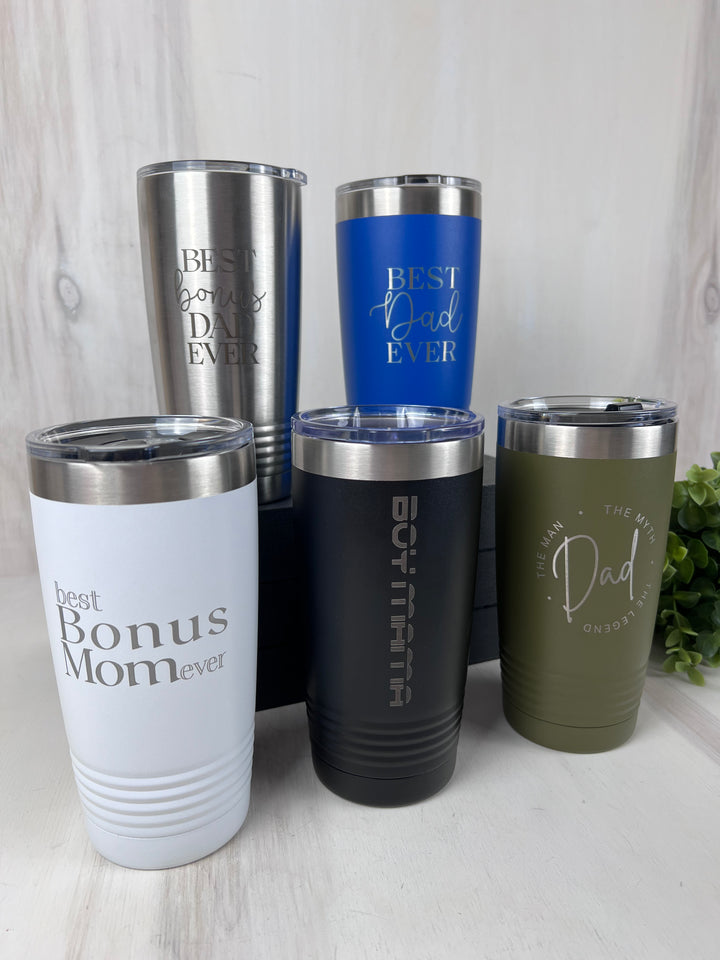 Rough Cut Dezigns, 20oz Engraved Tumblers, Family Designs