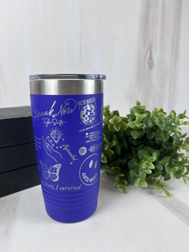 Rough Cut Dezigns, 20oz Engraved Tumblers, Wrap Around Designs