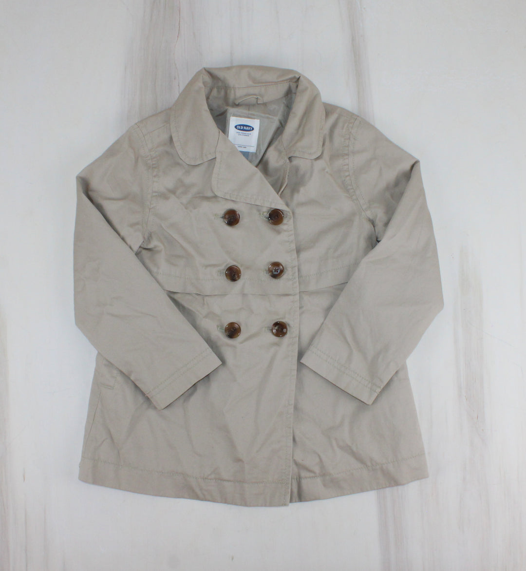 OLD NAVY TAN TRENCHCOAT 5Y PRE-LOVED (Play Cond.)