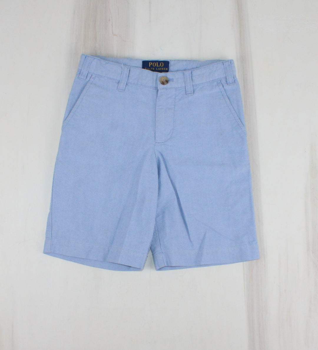 RALPH LAUREN LIGHT BLUE SHORTS 6Y EUC